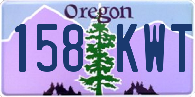 OR license plate 158KWT