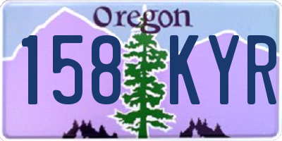 OR license plate 158KYR