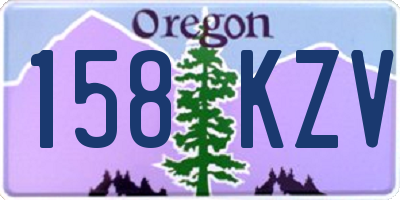 OR license plate 158KZV