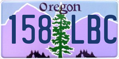 OR license plate 158LBC
