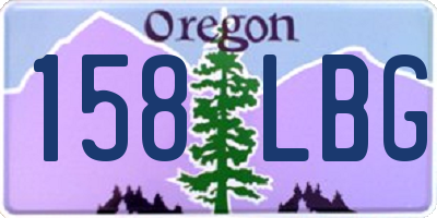 OR license plate 158LBG