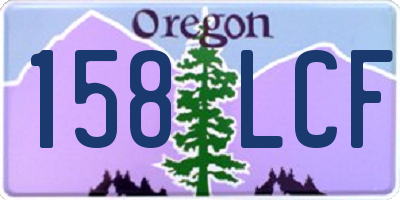 OR license plate 158LCF
