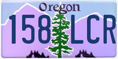 OR license plate 158LCR