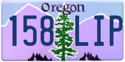 OR license plate 158LIP