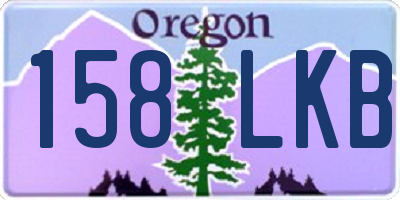 OR license plate 158LKB