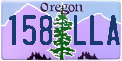 OR license plate 158LLA