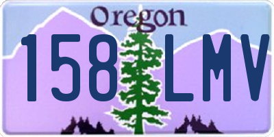 OR license plate 158LMV