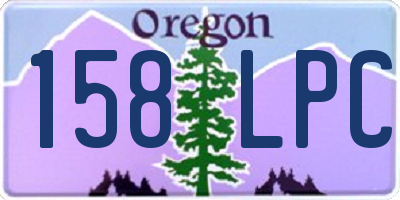 OR license plate 158LPC