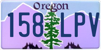 OR license plate 158LPV