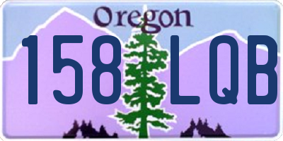 OR license plate 158LQB