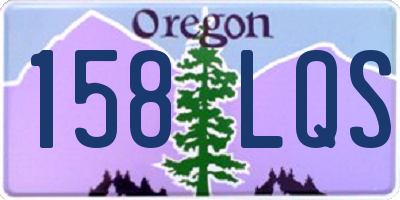 OR license plate 158LQS