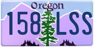 OR license plate 158LSS