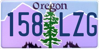 OR license plate 158LZG