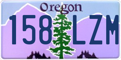 OR license plate 158LZM