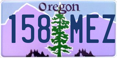OR license plate 158MEZ