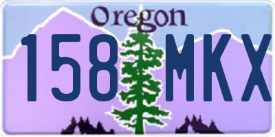 OR license plate 158MKX