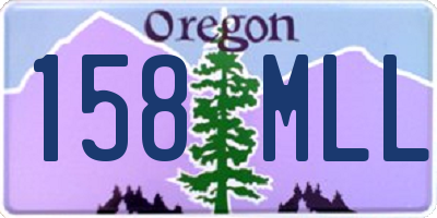 OR license plate 158MLL