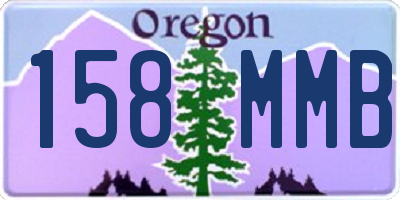 OR license plate 158MMB