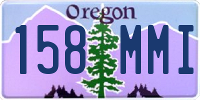 OR license plate 158MMI