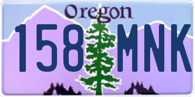 OR license plate 158MNK