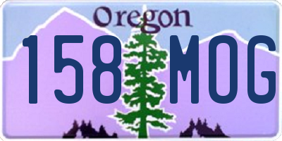 OR license plate 158MOG