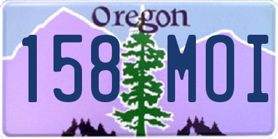 OR license plate 158MOI