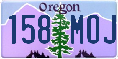 OR license plate 158MOJ