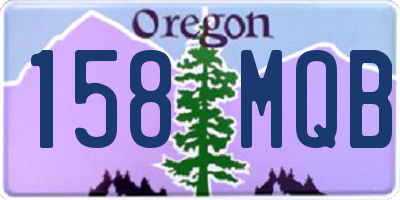 OR license plate 158MQB
