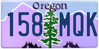 OR license plate 158MQK