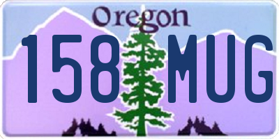 OR license plate 158MUG