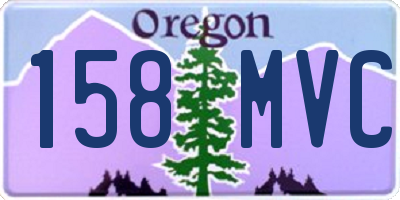 OR license plate 158MVC