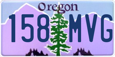 OR license plate 158MVG