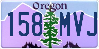 OR license plate 158MVJ