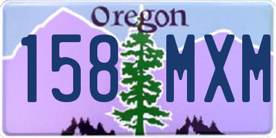 OR license plate 158MXM