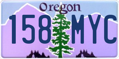 OR license plate 158MYC
