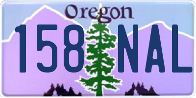 OR license plate 158NAL