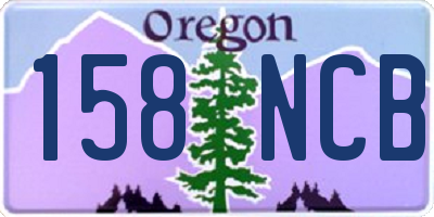 OR license plate 158NCB