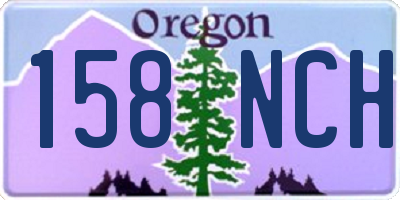 OR license plate 158NCH