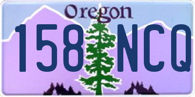 OR license plate 158NCQ