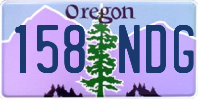 OR license plate 158NDG