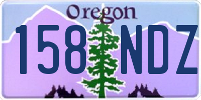 OR license plate 158NDZ