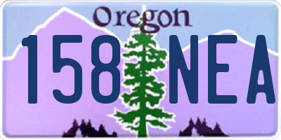 OR license plate 158NEA