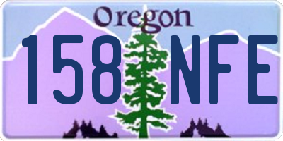 OR license plate 158NFE
