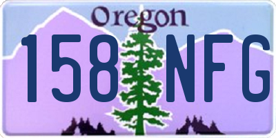 OR license plate 158NFG