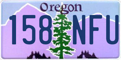 OR license plate 158NFU