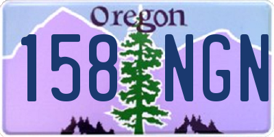 OR license plate 158NGN