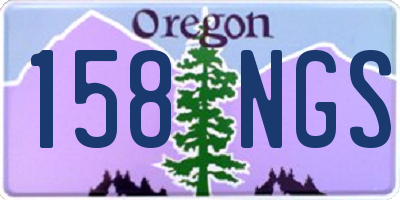 OR license plate 158NGS