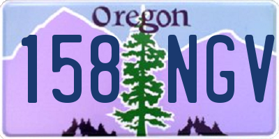 OR license plate 158NGV