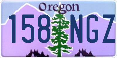 OR license plate 158NGZ