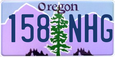 OR license plate 158NHG